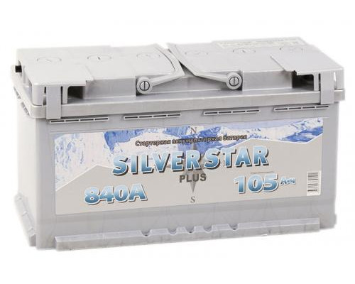 Автомобильный аккумулятор  Silverstar 105 Ач