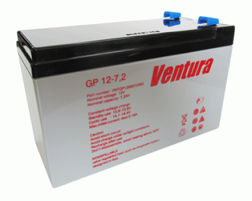 Аккумулятор для ИБП/UPS Ventura GP 1207 (12 вольт 7.2 а.ч)